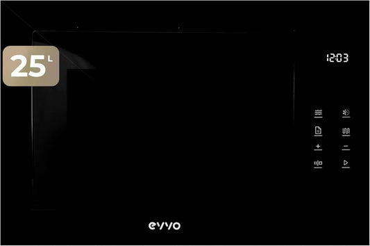 Four à micro-ondes encastrable EVVO Mi45 Glass Noir