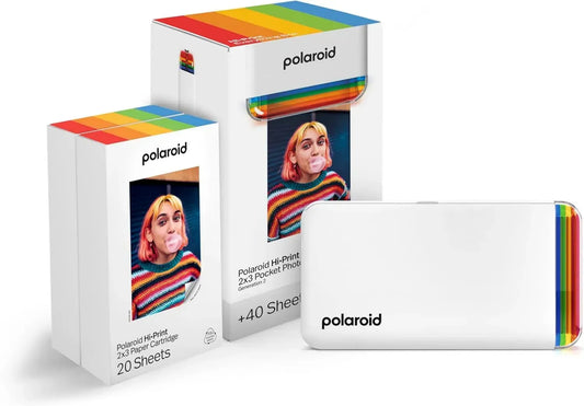 Pack Polaroid Hi-Print 2e Génération - Imprimante Portable Bluetooth avec Papier Photo Inclus